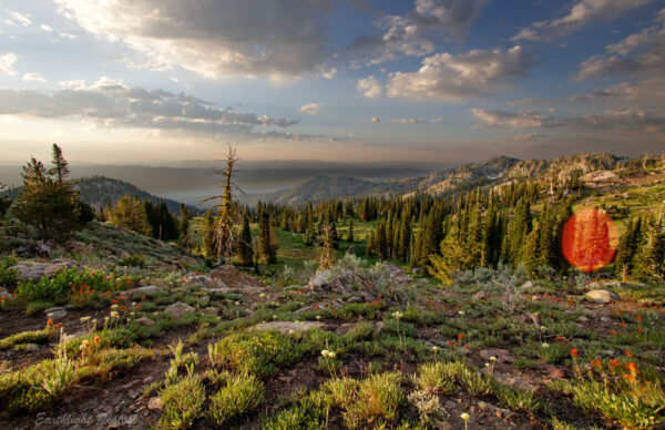 View from 8300 foot elevation at the Native American ceremonial site.