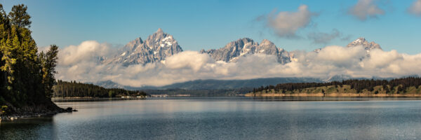 Cloudy Teton Pano