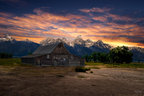 Moulton Barn Sunset